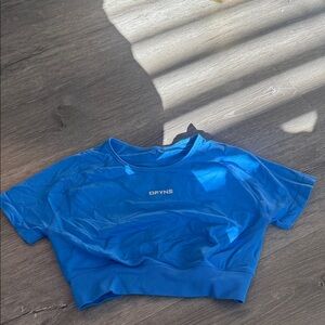 DFYNE Women's Blue Crop Top